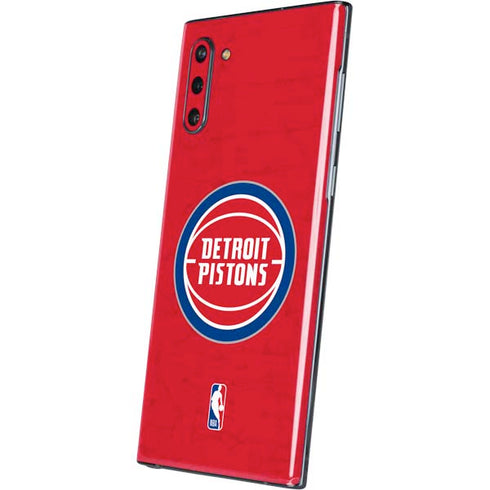 NBA Detroit Pistons Distressed Galaxy Note 10 Skin